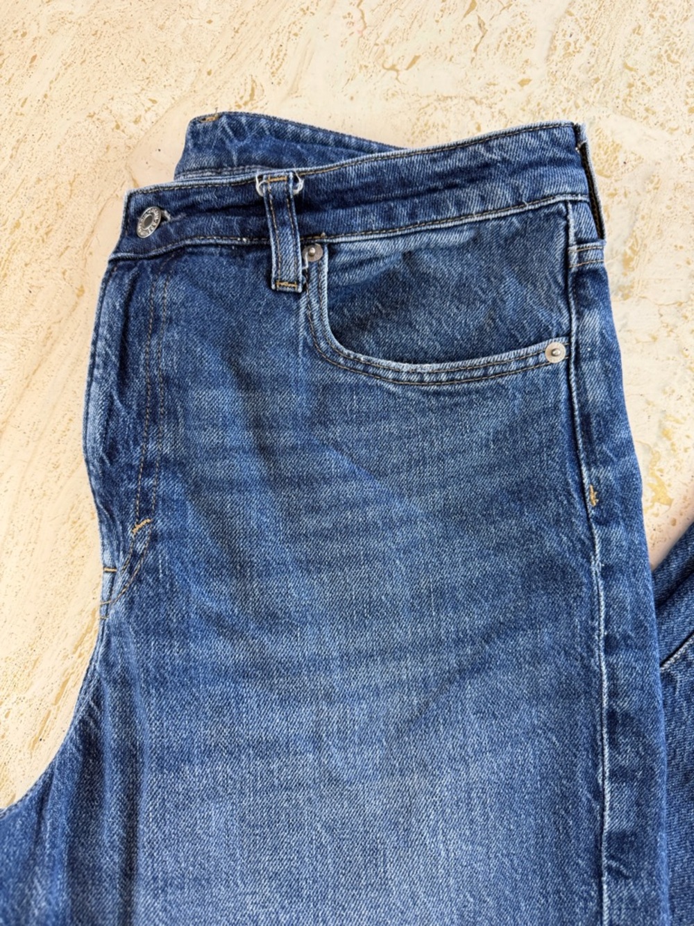 & Denim Vintage Mom Jeans Ultra High Waist Ankle Length Size 10 - Picture 2 of 7